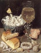FLEGEL, Georg Still-Life with Bread and Confectionary dg Germany oil painting artist